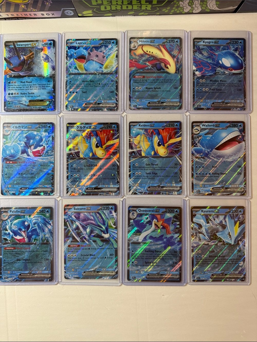 Pokemon Holofoil Blue & Aqua Theme Card Lot